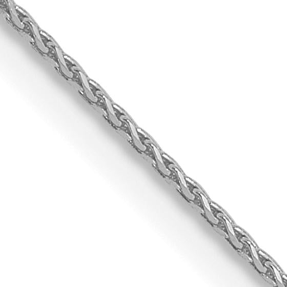 CoutureJewelers Sterling Silver 1.25mm Diamond-cut Round Spiga Chain 